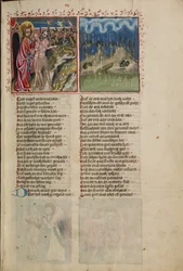 Dieu avec Adam et Ève; La première pluie au paradis